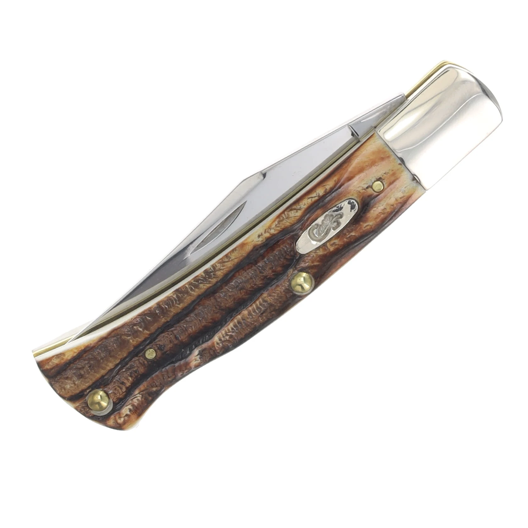 Case XX 6.5 BoneStag Axe Handle Folding Knife Bill Ruple Design CA65348 View 5