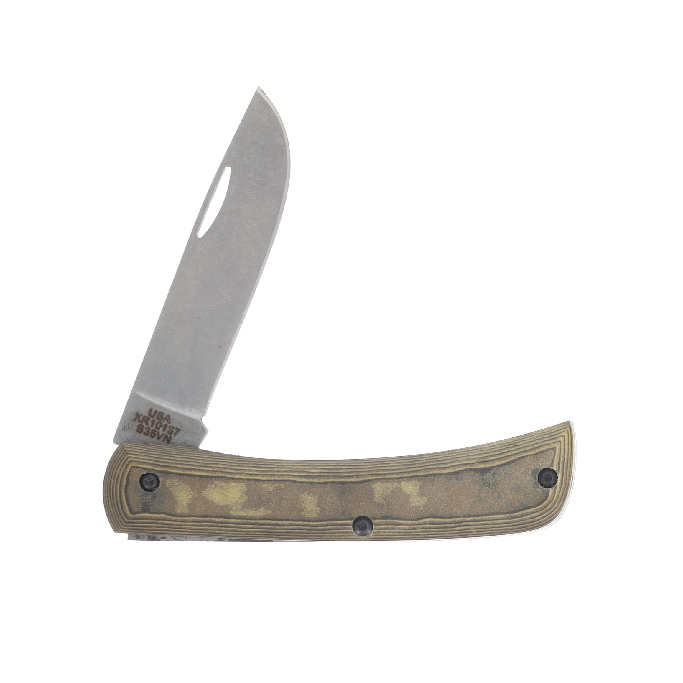 Case XX Black & Tan Richlite with Black G-10 Sod Buster Jr Folding Knife CA66388 View 4
