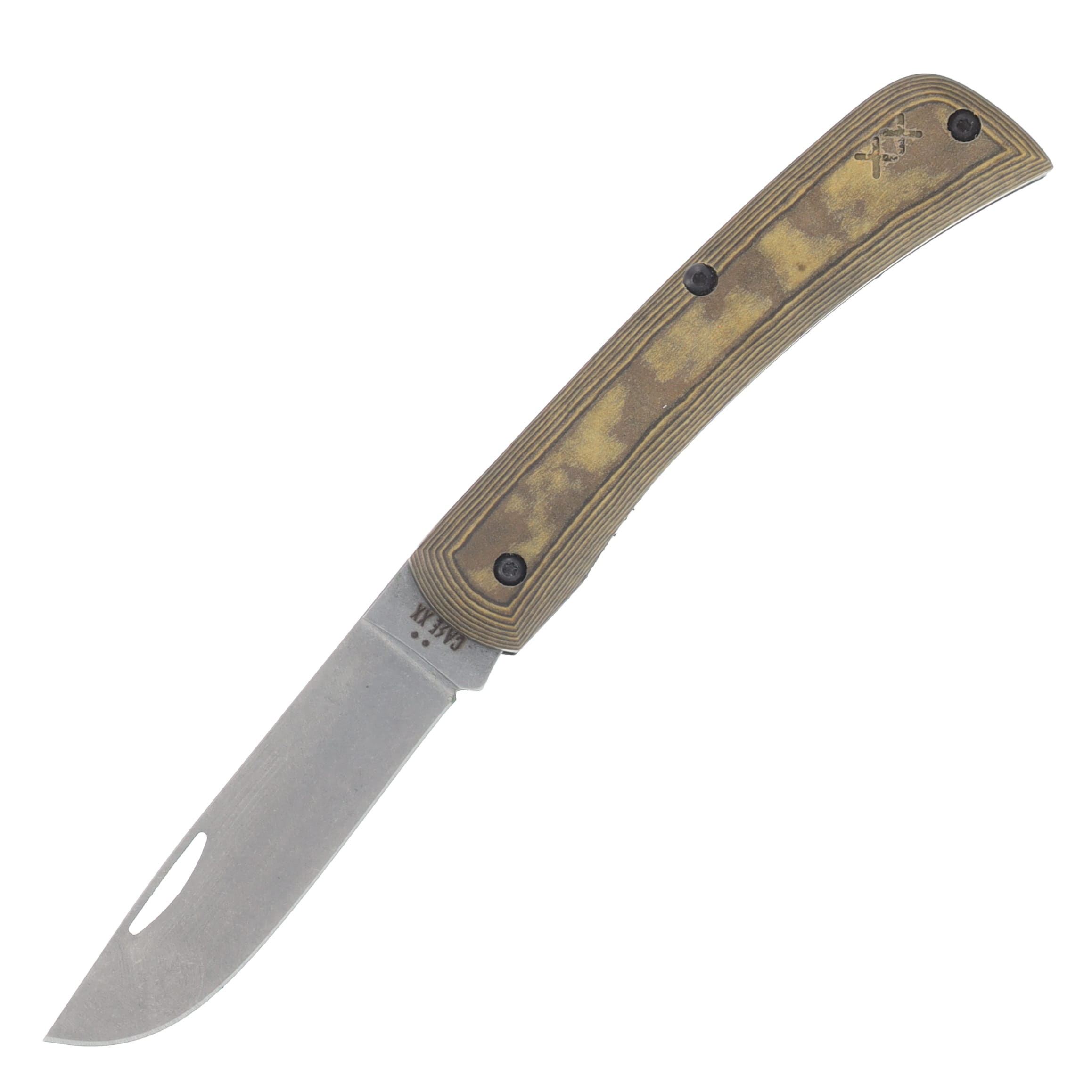 Case XX Black & Tan Richlite with Black G-10 Sod Buster Jr Folding