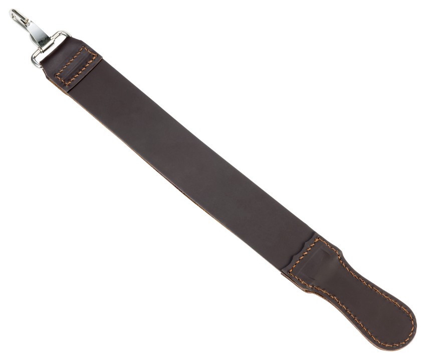 Case Leather Strop - Embellished Genuine Brown Leather View 1