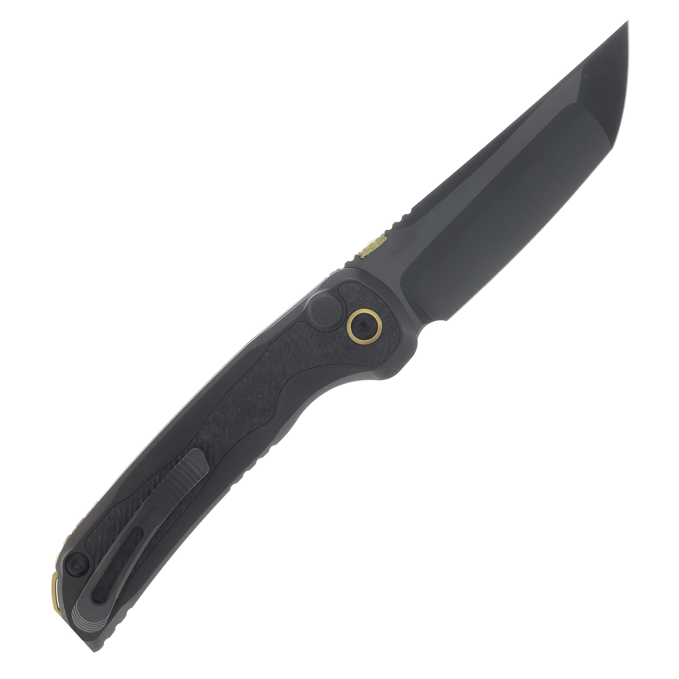 Kizer Mithril Folding Knife Titanium-Carbon Fiber Handle Hand Brushed DLC Ultra M390 Tanto Blade ZX-FK08A1 View 2