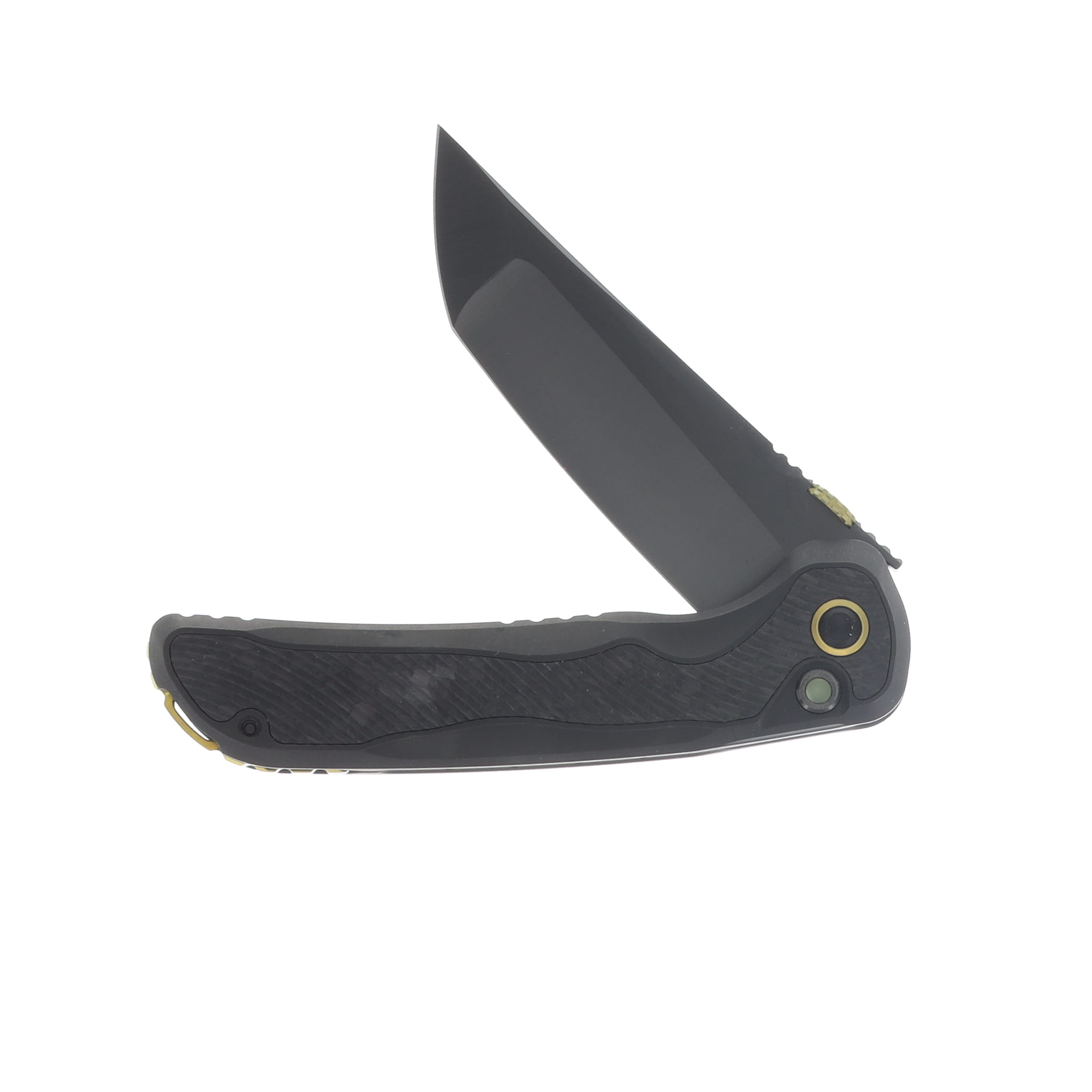 Kizer Mithril Folding Knife Titanium-Carbon Fiber Handle Hand Brushed DLC Ultra M390 Tanto Blade ZX-FK08A1 View 3