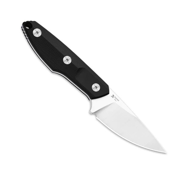 Kizer Splinter Fixed Blade Black G-10 Handle Satin AEB-L Drop Point Blade 1087A1 View 4