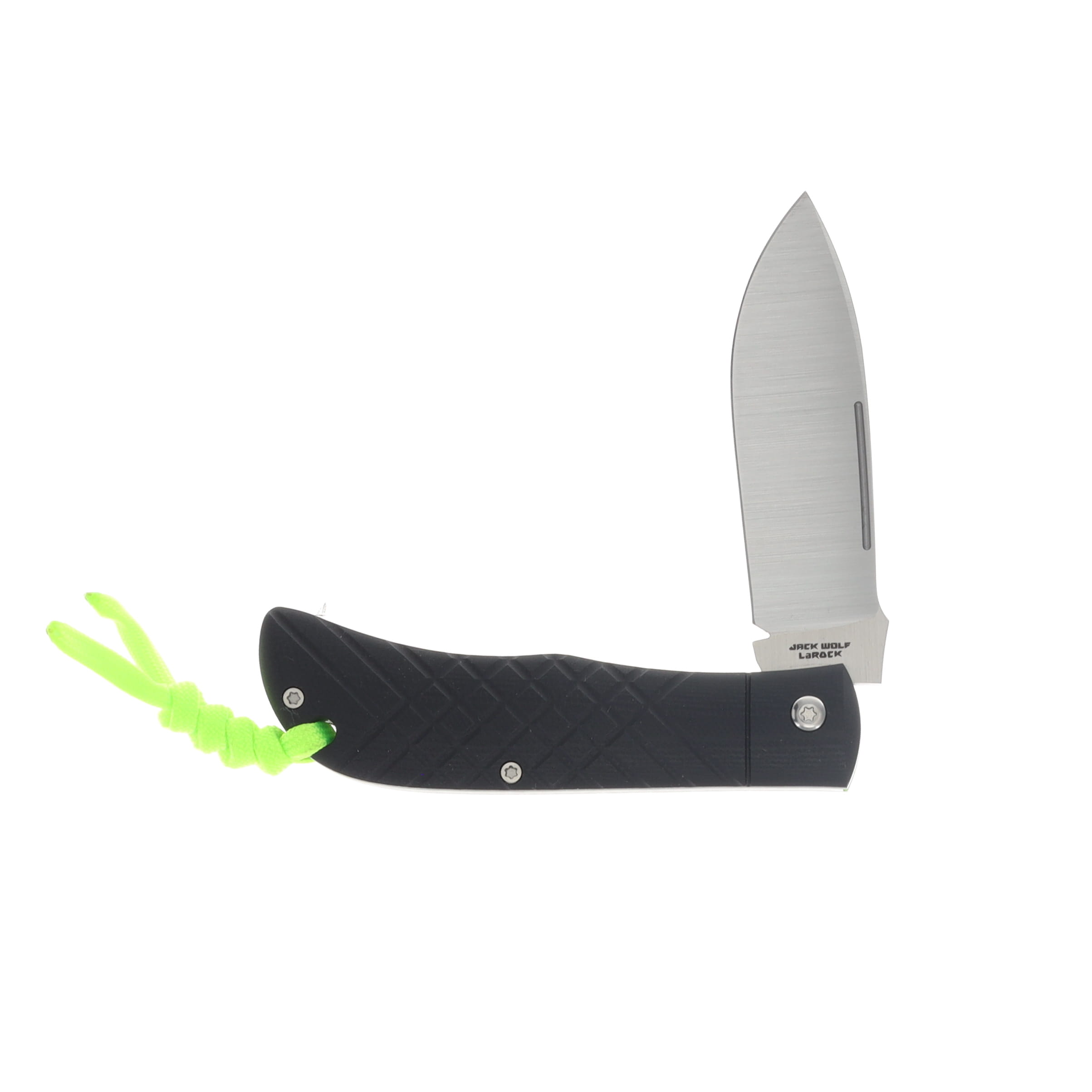 Jack Wolf Timber Jack Cross Hatch 2 Folding Knife G-10 TIMBE-01-G10-BLK-CH2 View 3