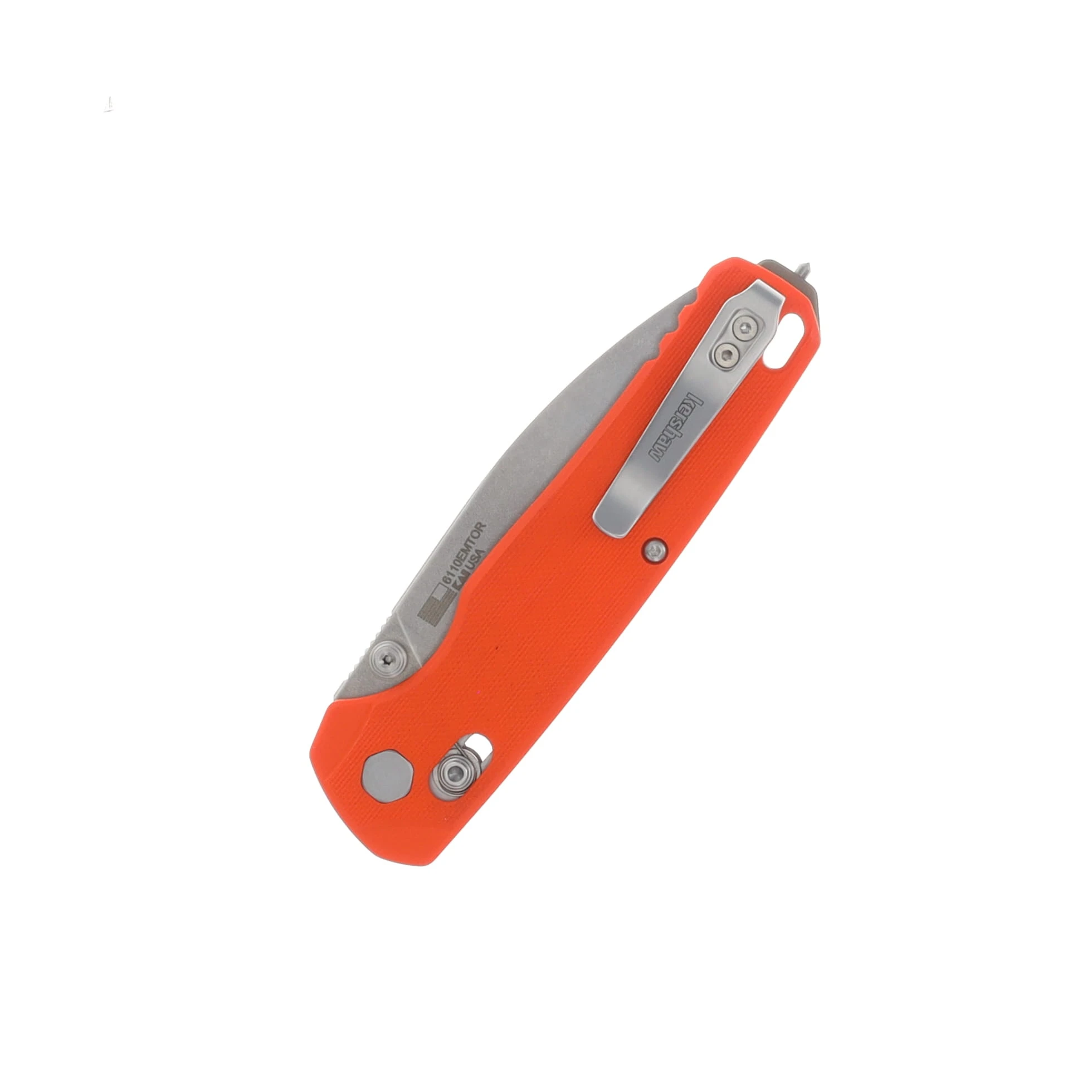Kershaw Bel Air XL Folding Knife Stonewash Magnacut/EMT Orange G-10 KS6110EMTOR View 4