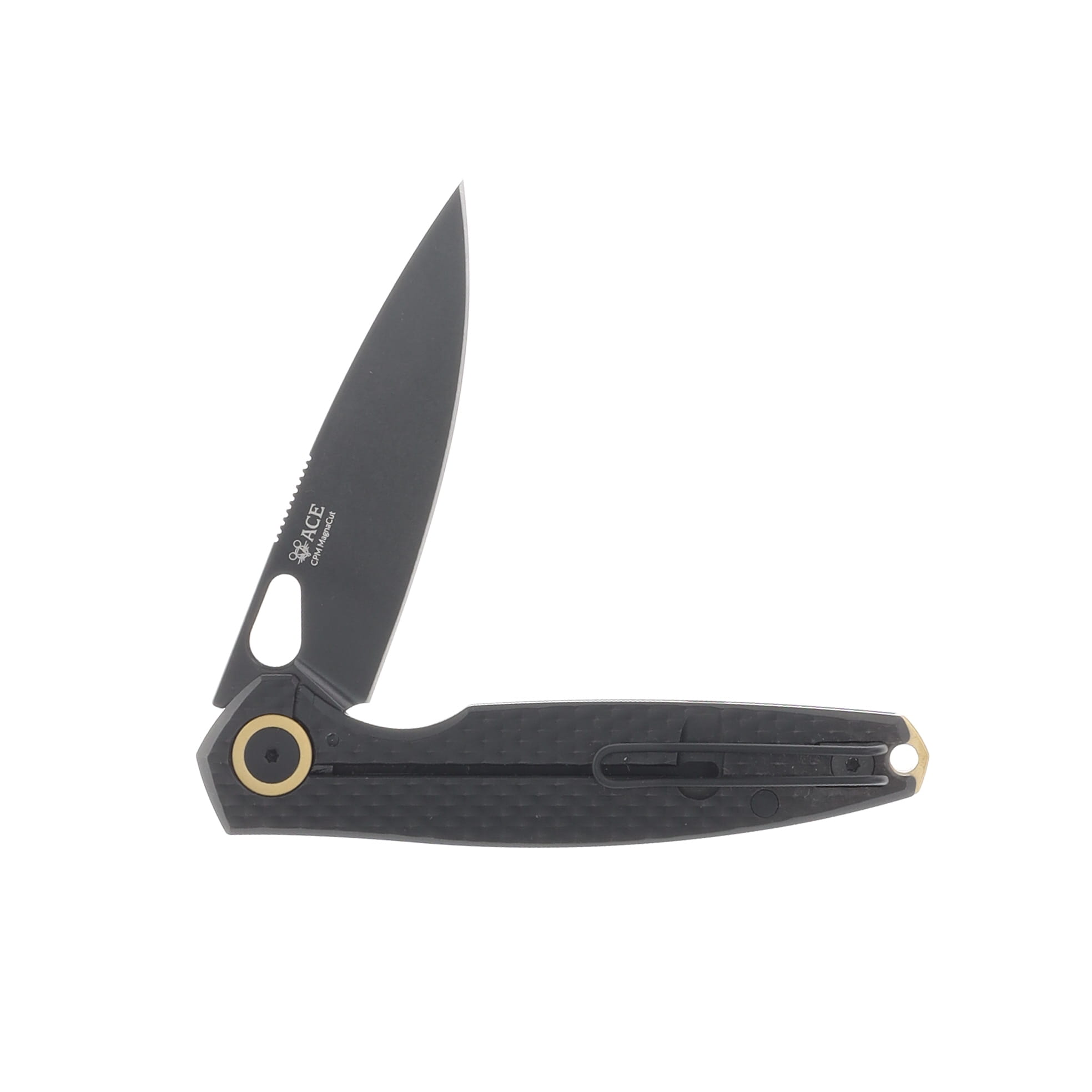 GiantMouse Reo Folding Knife Blackout Magnacut/Titanium REOTIBO View 4