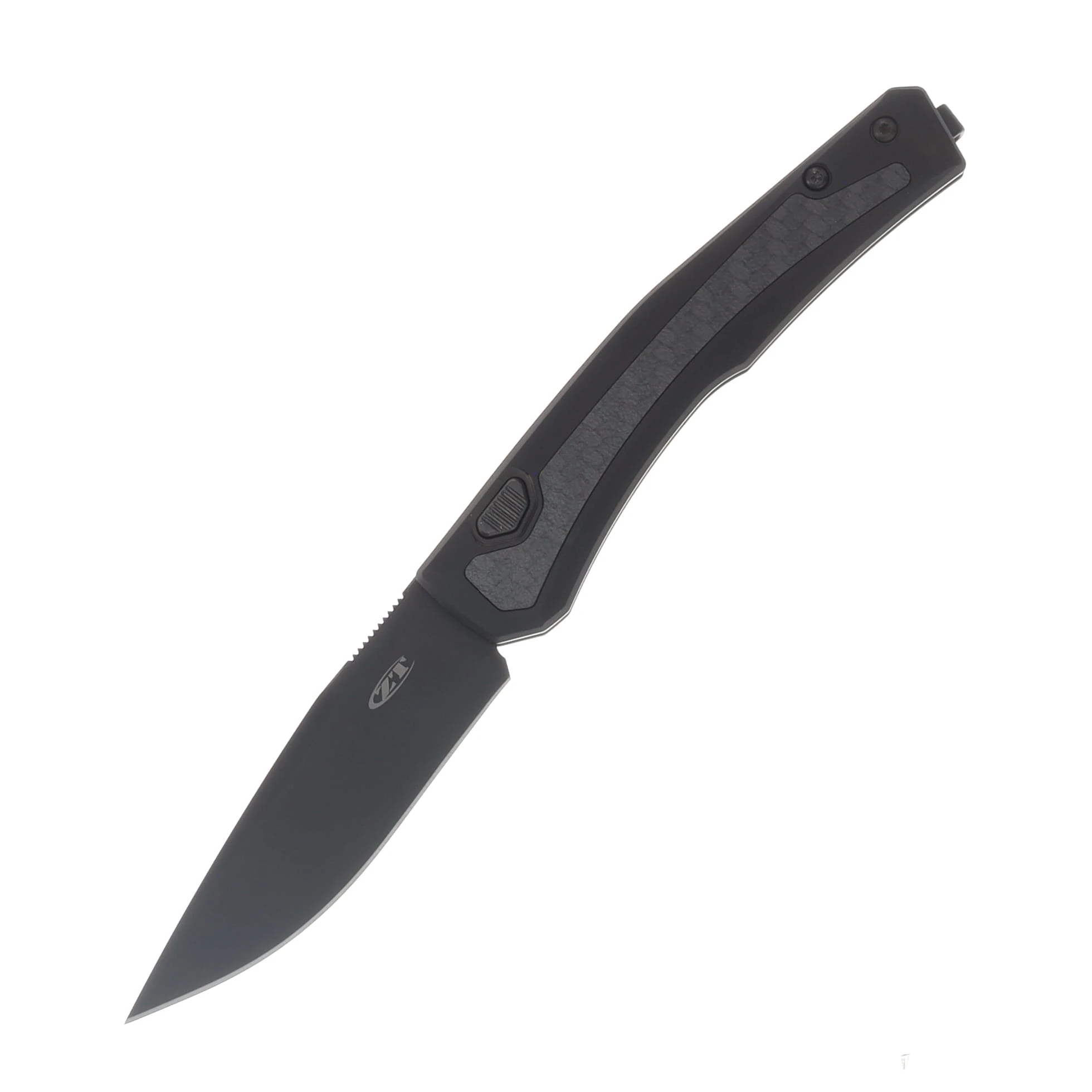 Zero Tolerance OTS Auto Black Carbon Fiber Inlay Black Magnacut Blade ZT0556BLK View 1