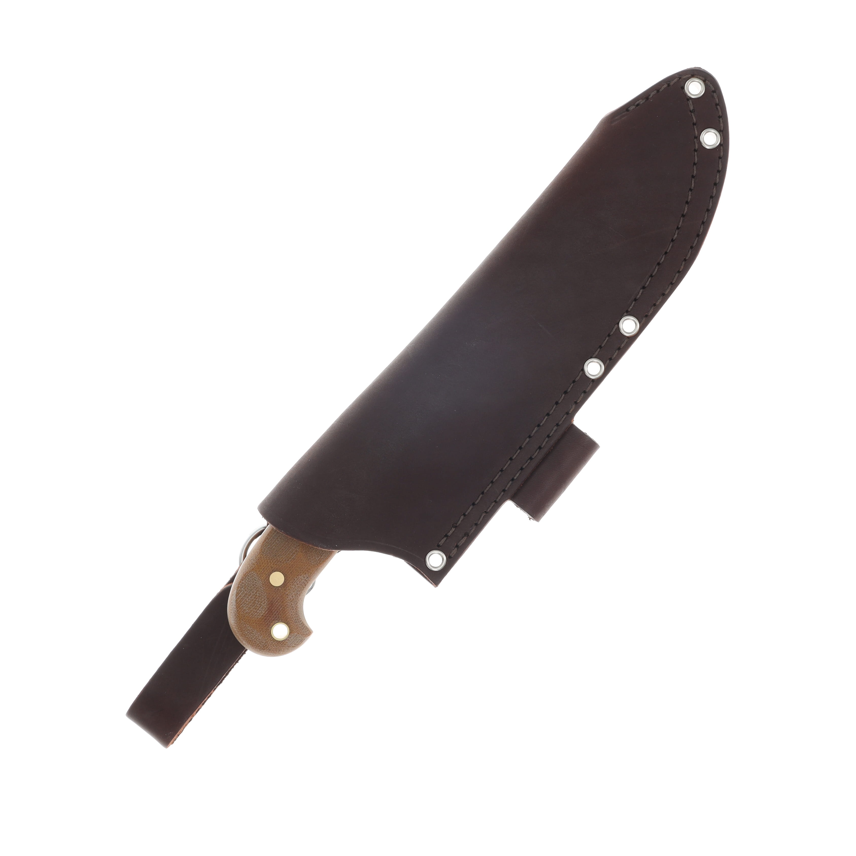 LT Wright SMKW Exclusive The Naked G.O.A.T. Primal Fixed Knife Natural Micarta Handle 01 Scandi Grind Blade NGPRIMAL-NAT View 5