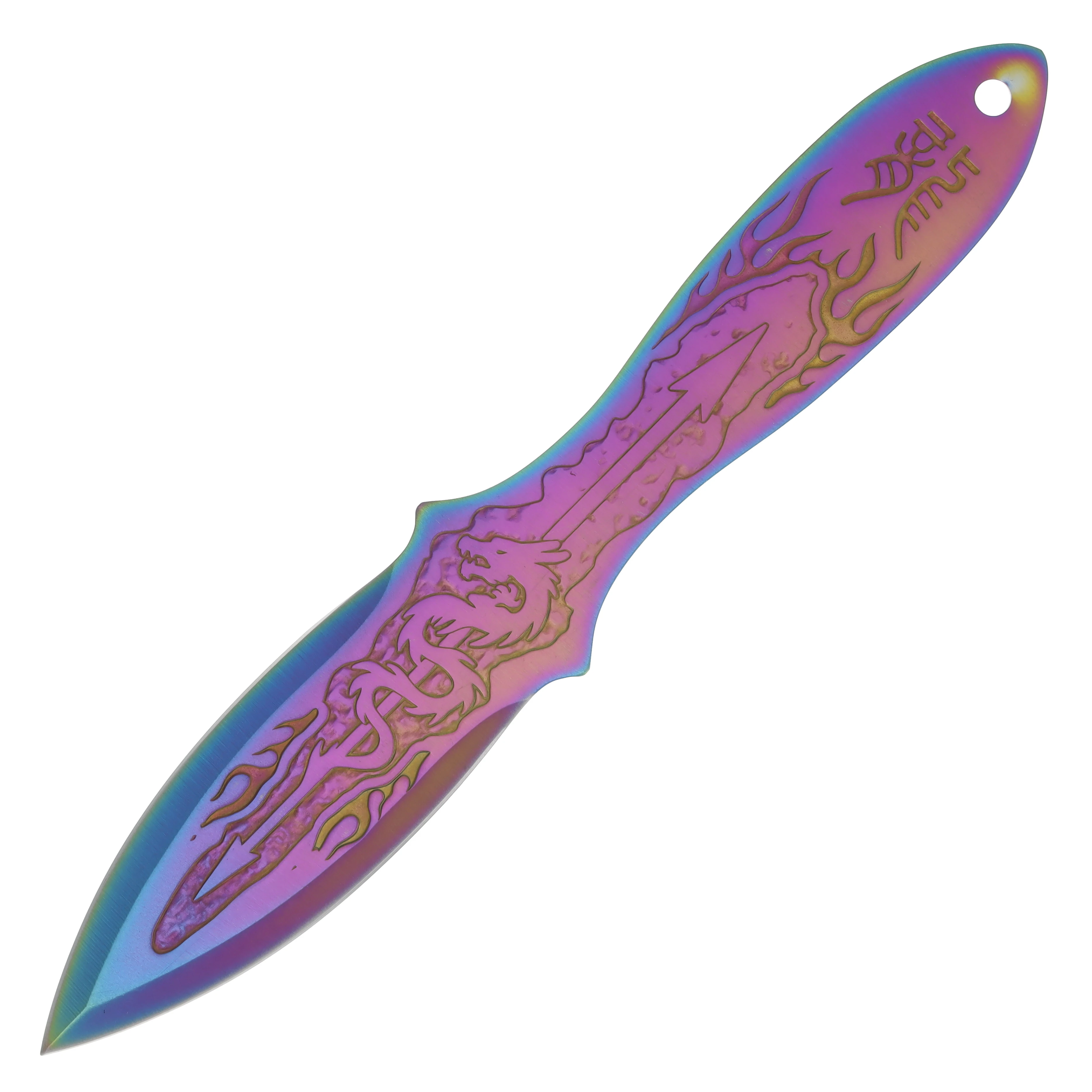 Bushido 9" Multicolor Throwing Knife Set NTAB1M View 5