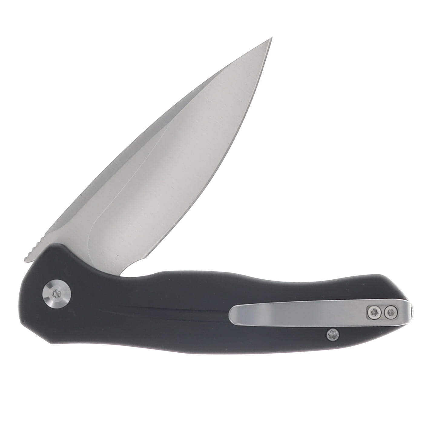 CIVIVI Button Lock Kitefin Black Aluminum Handle Satin Finished 14C28N Blade C24091-1 View 4