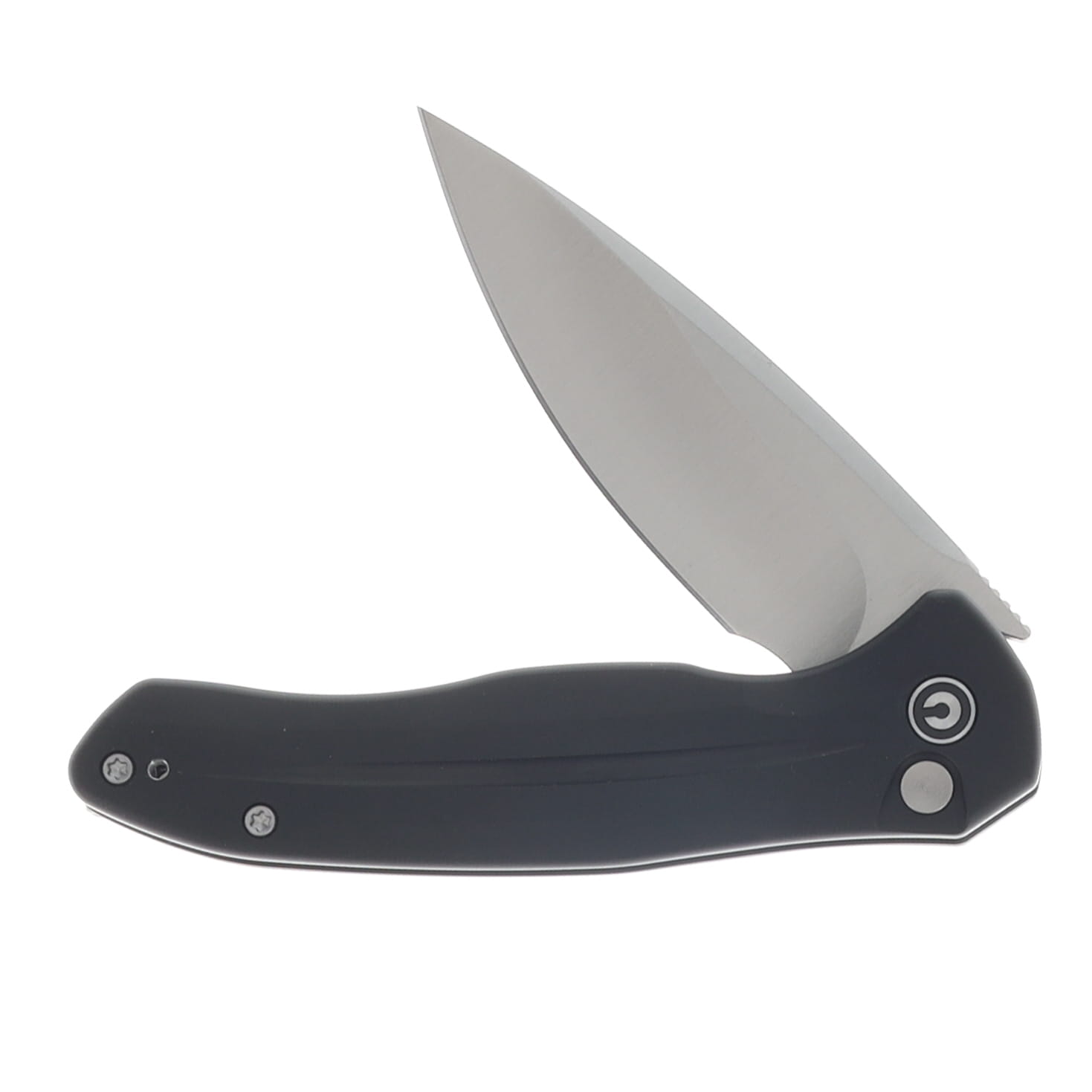 CIVIVI Button Lock Kitefin Black Aluminum Handle Satin Finished 14C28N Blade C24091-1 View 3