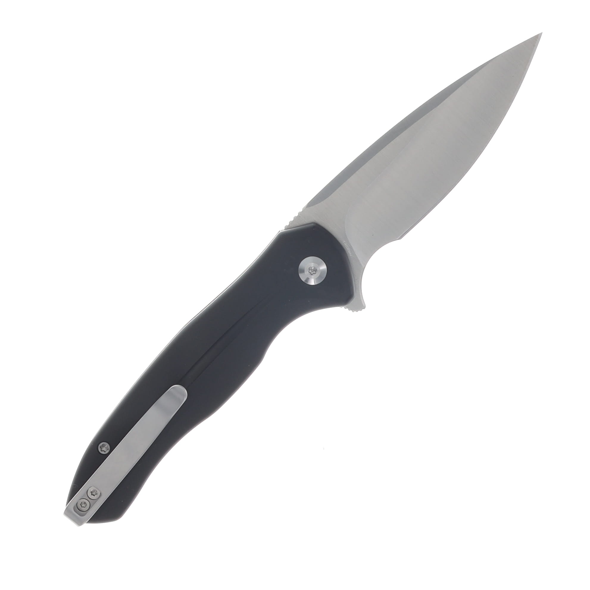 CIVIVI Button Lock Kitefin Black Aluminum Handle Satin Finished 14C28N Blade C24091-1 View 2