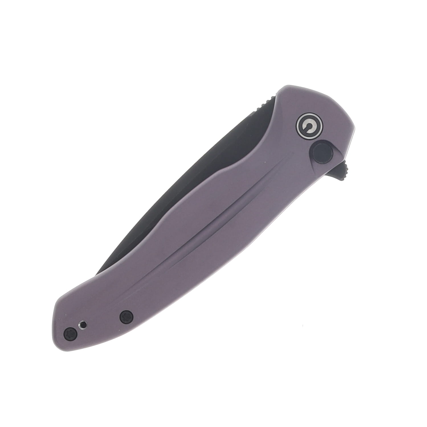 CIVIVI Button Lock Kitefin Purple Aluminum Handle Black Stonewashed 14C28N Blade C24091-3 View 6