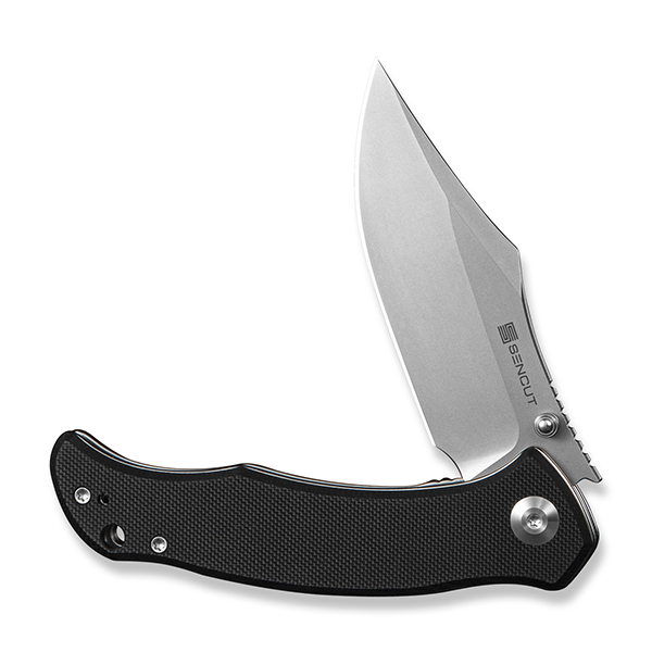 Sencut Tauron Folding Knife Black G-10 Handle Stonewashed D2 Blade S25060-1 View 3