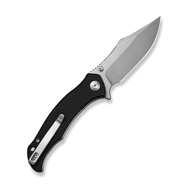 Sencut Tauron Folding Knife Black G-10 Handle Stonewashed D2 Blade S25060-1 View 2