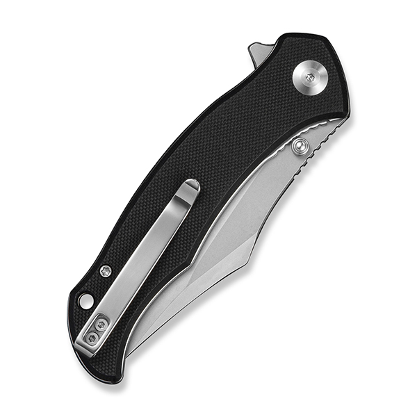 Sencut Tauron Folding Knife Black G-10 Handle Stonewashed D2 Blade S25060-1 View 5