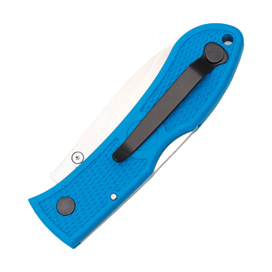 KA-BAR Dozier Hunter Blue Folding Knife 3in Satin Drop Point Blade View 6
