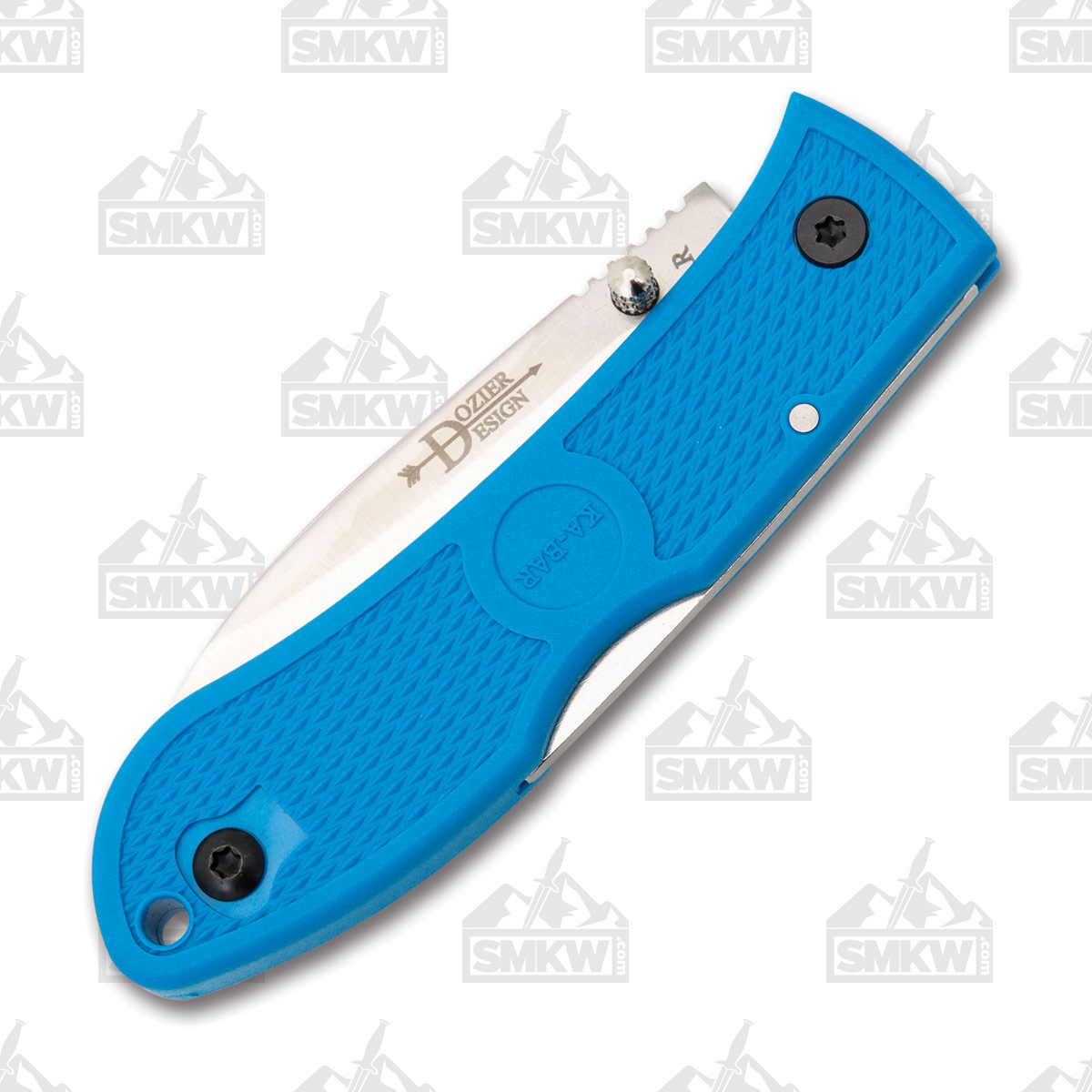 KA-BAR Dozier Hunter Blue Folding Knife 3in Satin Drop Point Blade KA4062BL View 5