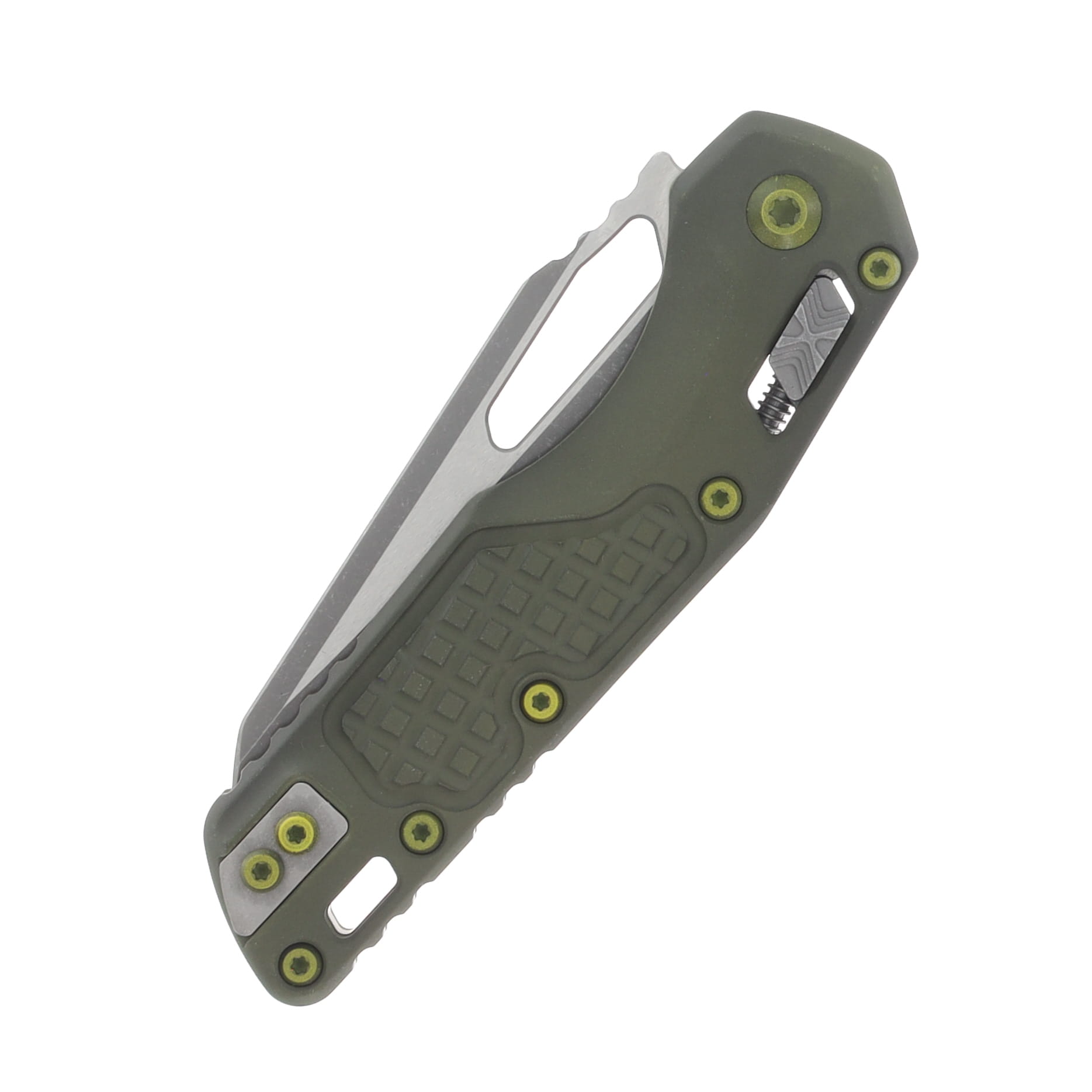Microtech MSI Folding Knife S/E Frag Distressed Grenade Green Apocalyptic Standard MT21010FRDGGU25 View 5
