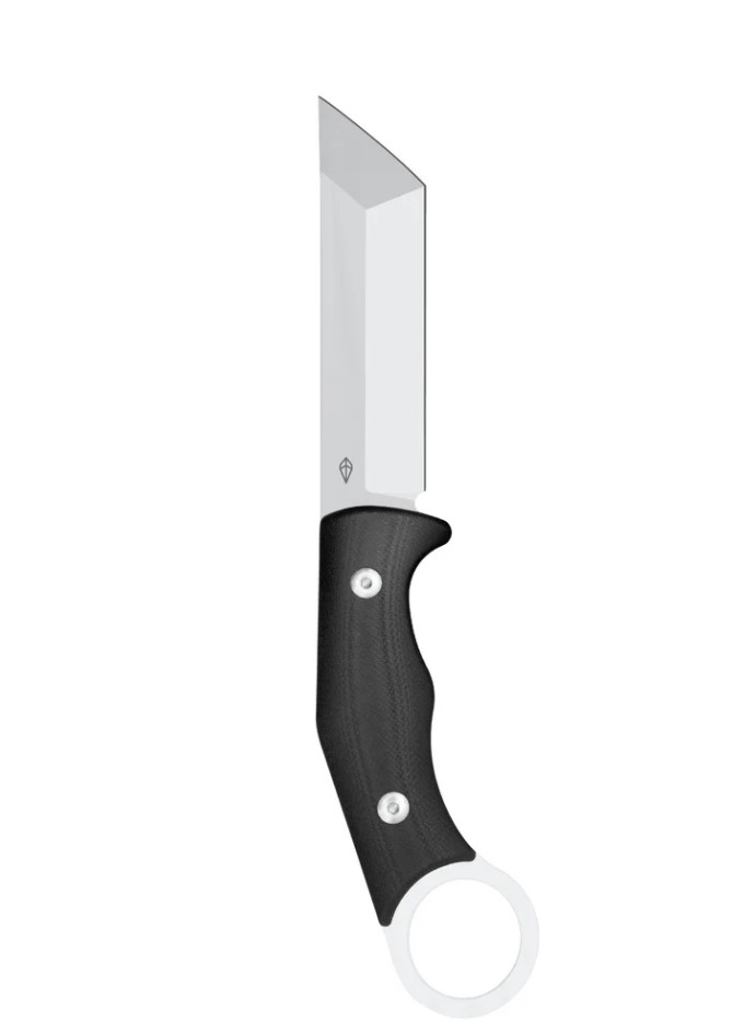 Daily Carry Co Garuda Fixed Blade Knife 14C28N Tanto/Black G-10 DCGARD1 View 1