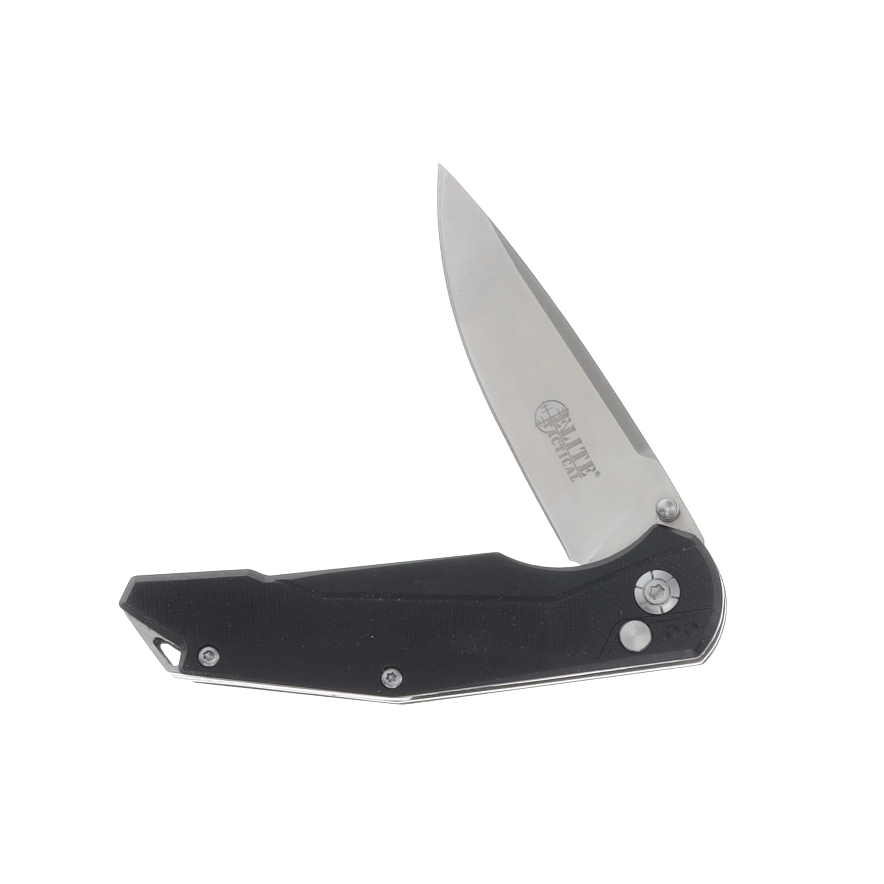 Elite Tactical Cruiser Button Lock Folding Knife Satin D2/Black G-10 MCETFDR007 View 3