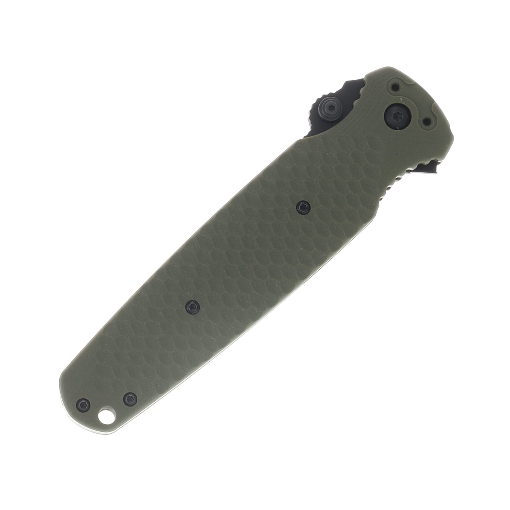 Hardcore Hardware Covert Folder/OD Green G-10/ S35VN Spear Point Black PVD Blade COVERT01ODGBLK View 6