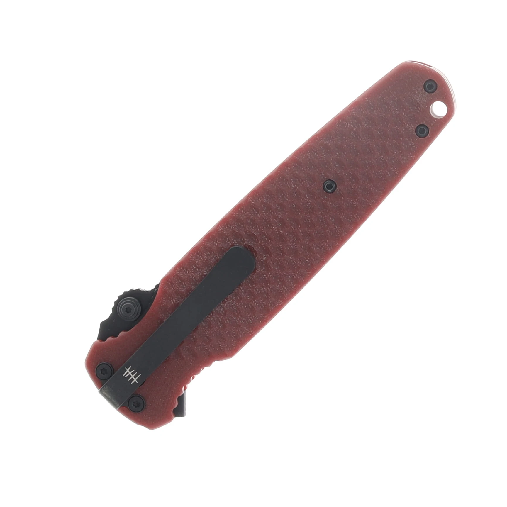 Hardcore Hardware Covert Folder/Red G-10/ S35VN Spear Point Black PVD Blade COVERT01REDBLK View 5