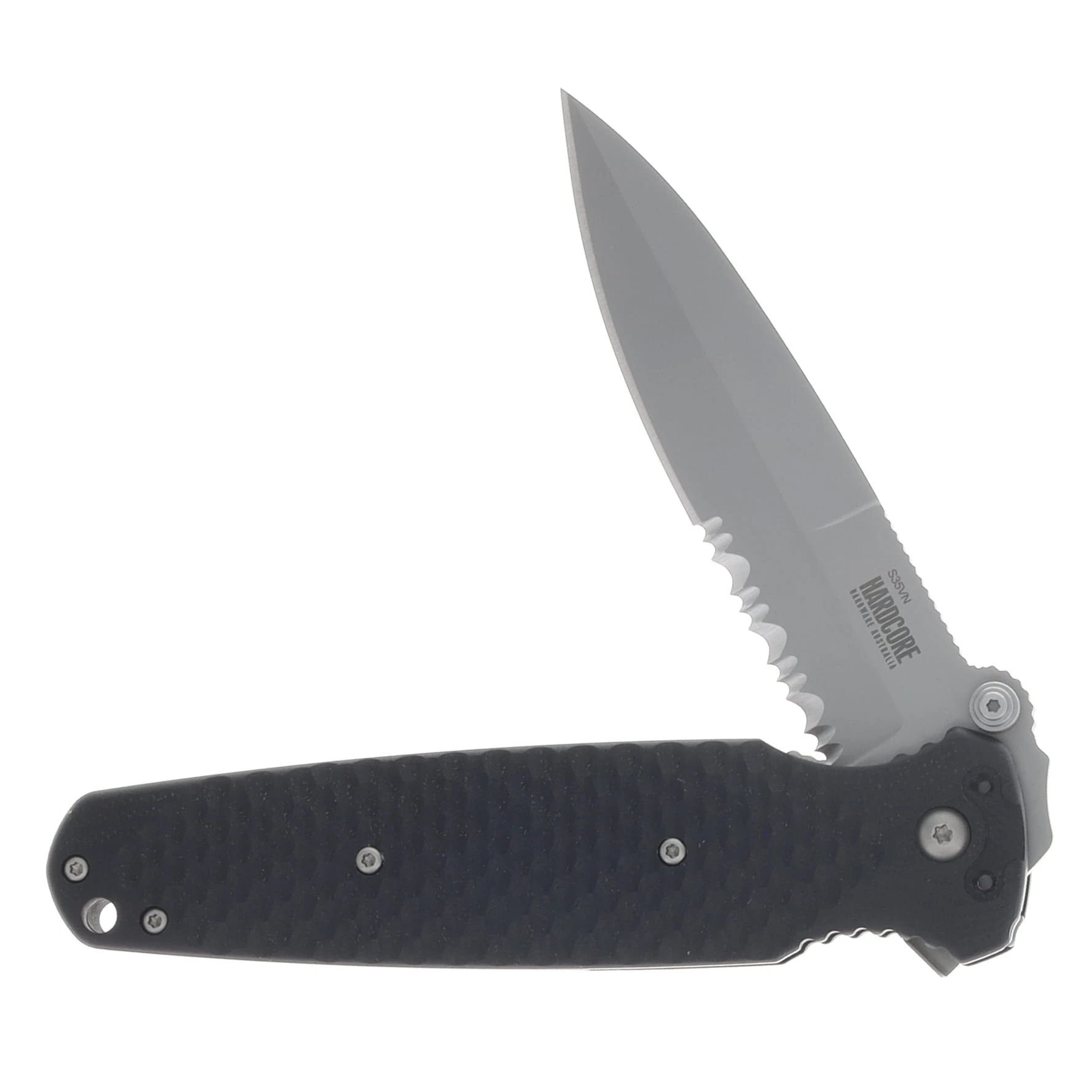 Hardcore Hardware Covert Folder/Black G-10/ S35VN Spear Point Bead Blast Blade COVERT01BLKBB View 3