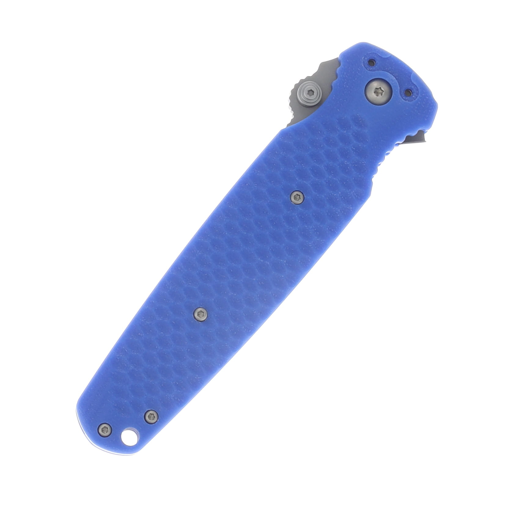 Hardcore Hardware Covert Folder/Blue G-10/ S35VN Spear Point Bead Blast Blade COVERT01BLUEBB View 5