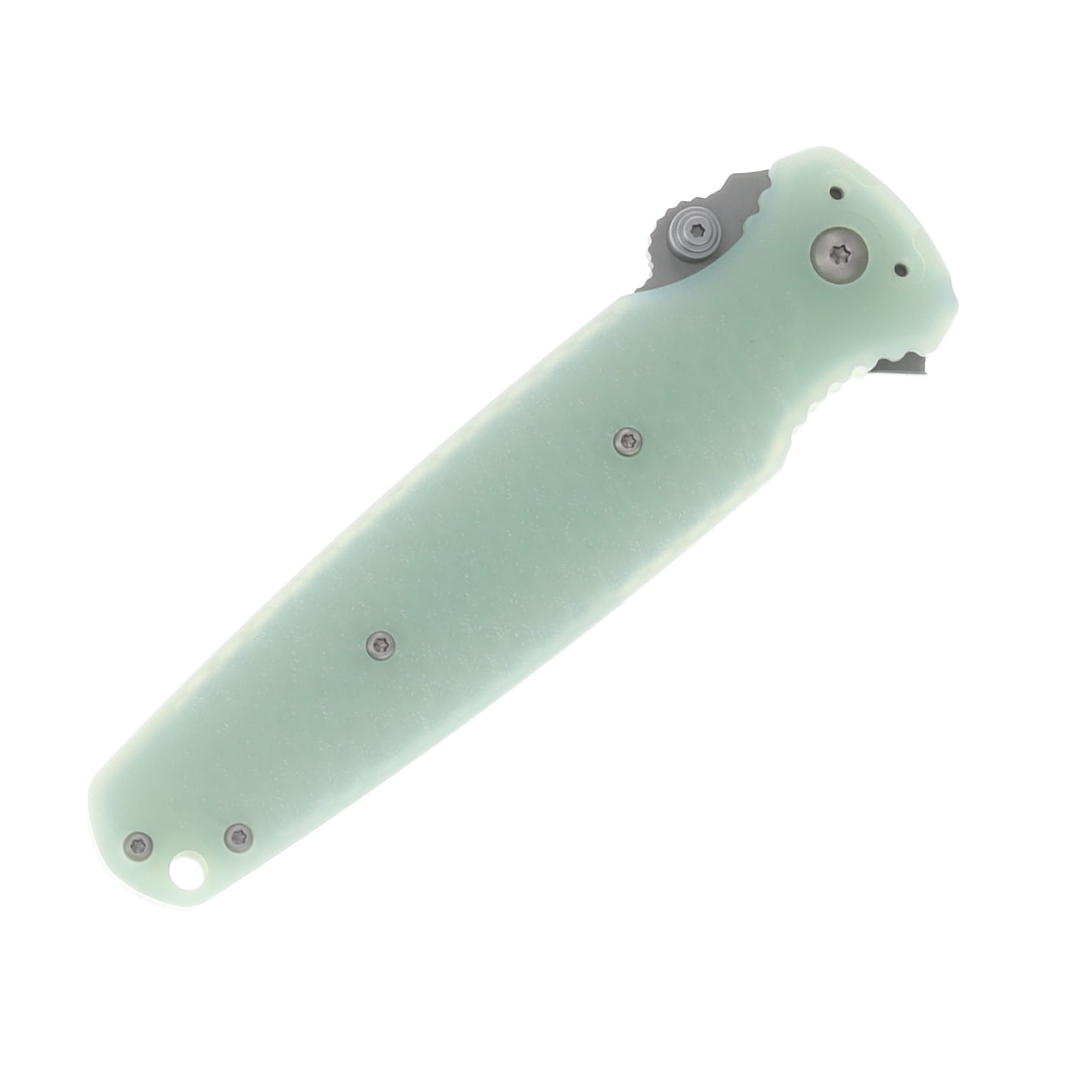 Hardcore Hardware Covert Folder/Jade G-10/ S35VN Spear Point Bead Blast Blade COVERT01JADEBB View 5
