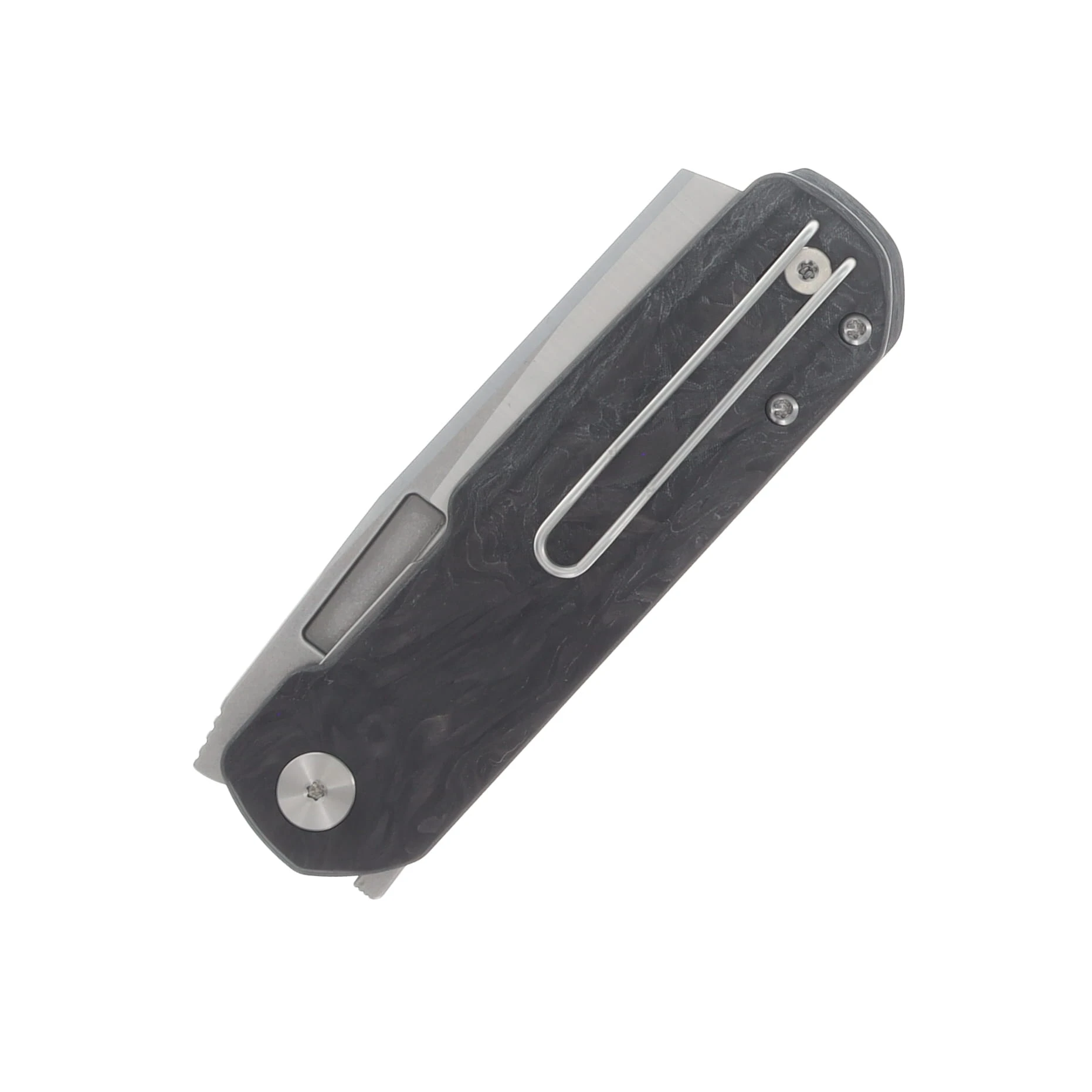 Vero Engineering Avid 2 Folding Knife Machine Belt S45VN/Marbled Carbon Fiber VEROAVID2MBMCF View 6