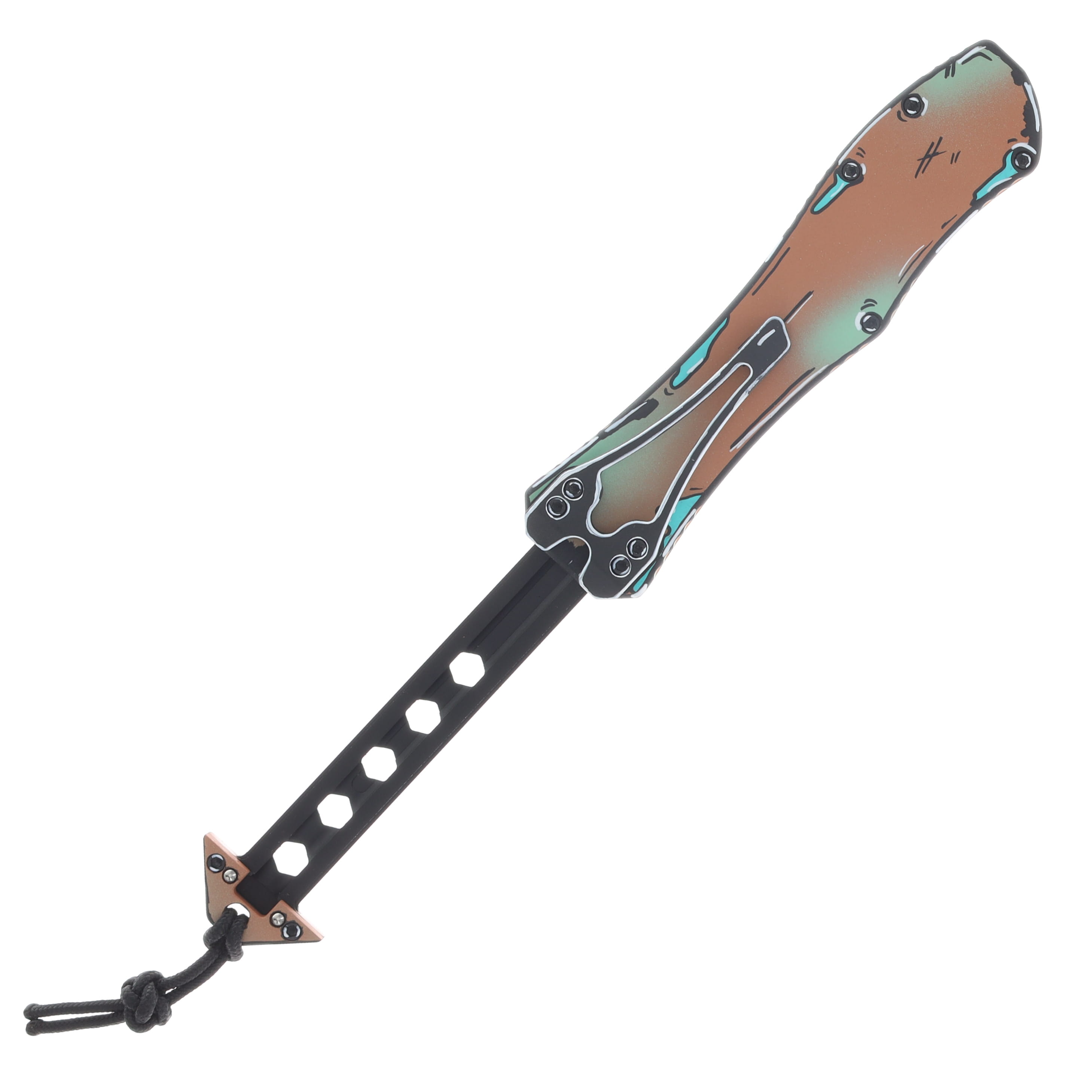 Heretic Hydra V4 Recurve OTF Auto Cel Shade Shipwreck H408-CS-SHIP