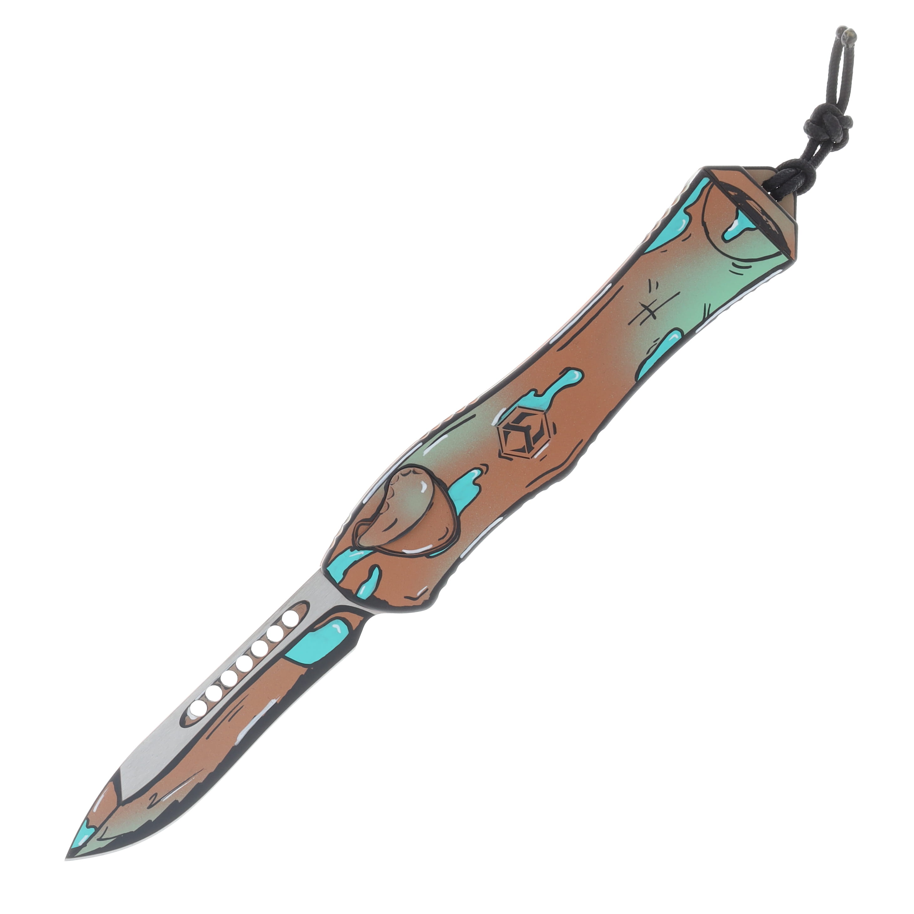 Heretic Hydra V4 Recurve OTF Auto Cel Shade Shipwreck H408-CS-SHIP