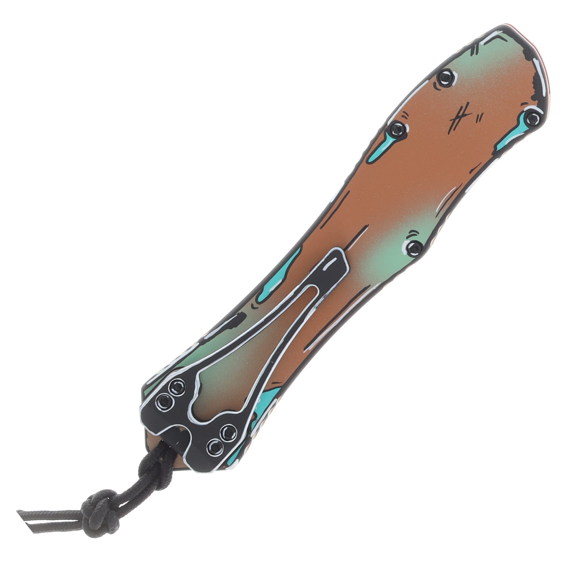 Heretic Hydra V4 Recurve OTF Auto Cel Shade Shipwreck H408-CS-SHIP