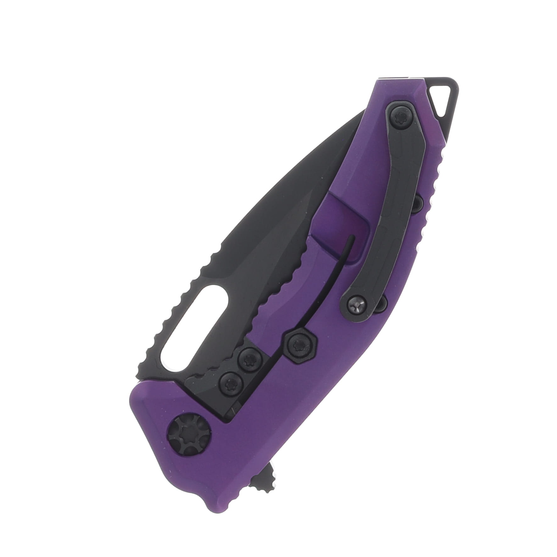 Heretic Medusa Manual Folder Recurve DLC Standard Purple Chassis W/Tactical Hardware H010-6A-PU View 5