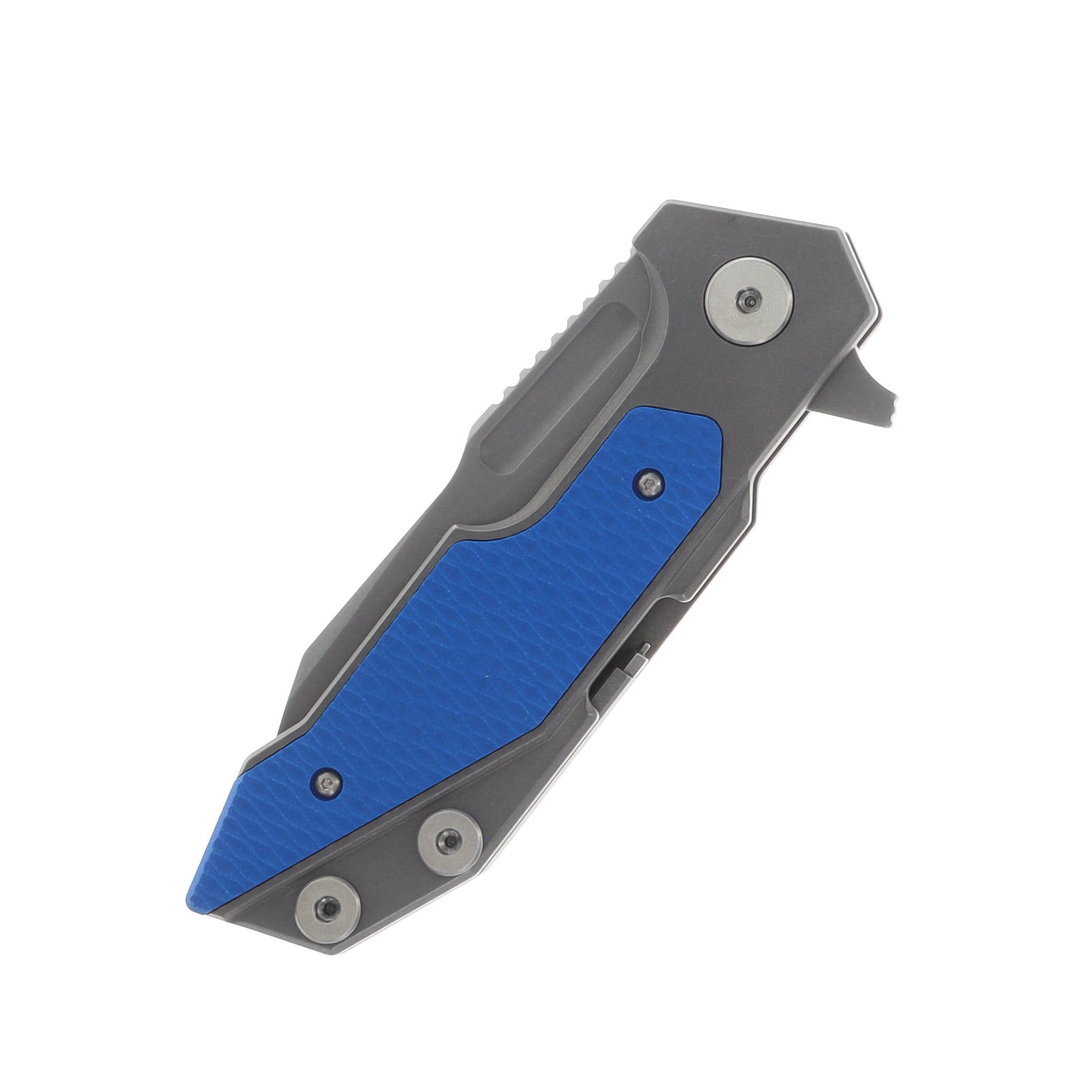 Hinderer Full Track Folding Knife Working Finish Blue G-10 S45VN Wharncliffe Blade KFTRWCWFBL View 5
