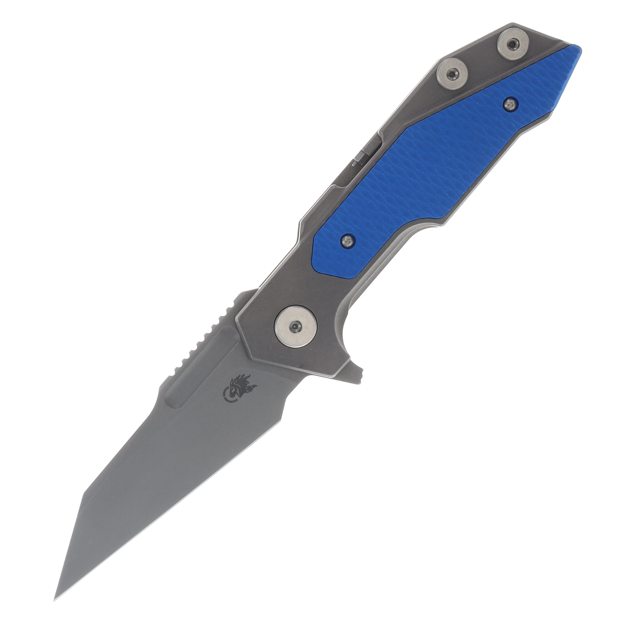 Hinderer Full Track Folding Knife Working Finish Blue G-10 S45VN Wharncliffe Blade KFTRWCWFBL View 1