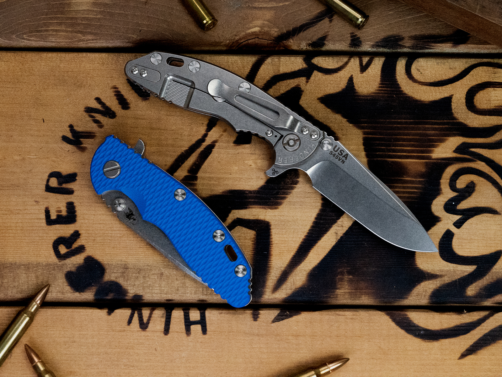 Hinderer XM-18 3.25in Tri-Way Folding Knife SW Blue G-10 S45VN Spear Point Blade KXM325SPESWBL View 8