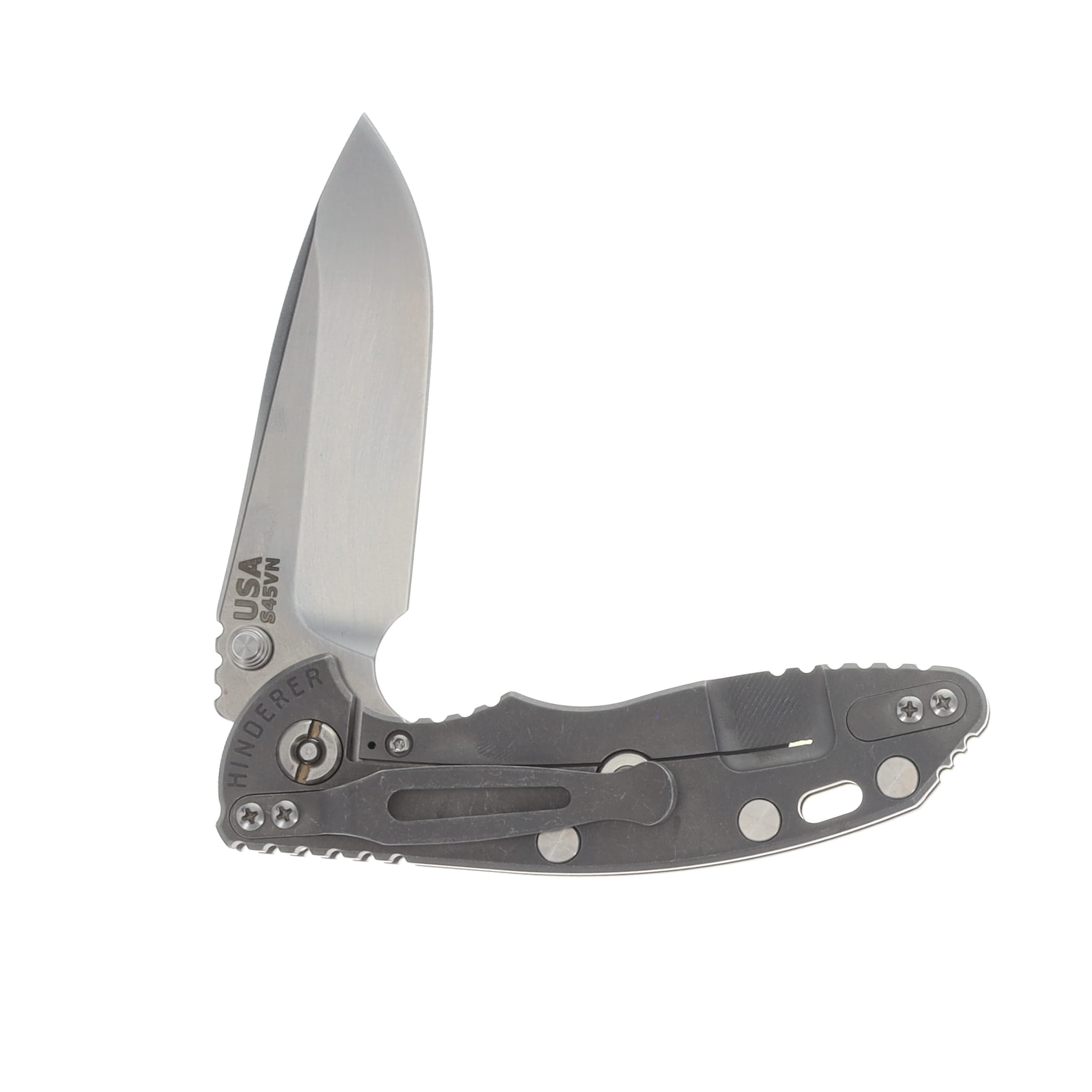 Hinderer XM-18 3.25in Tri-Way Folding Knife SW Blue-Black G-10 S45VN Spear Point Blade KXM325SPESWBLBL View 4