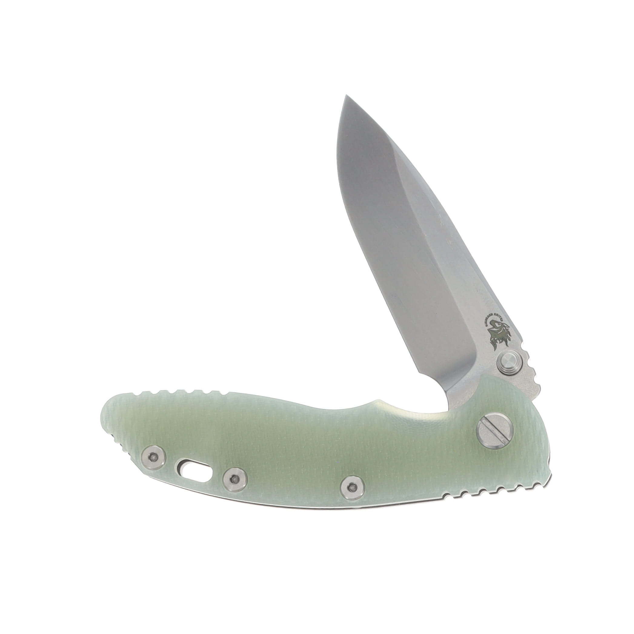 Hinderer XM-18 3.25in Tri-Way Folding Knife Working Finish Translucent Green G-10 SW S45VN Spear Point Blade KXM325SPEWFSWBLTG View 3