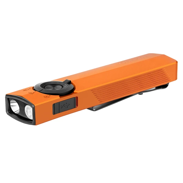 OLIGHT ArkPro Series 3R Flat Unibody EDC Flashlight W/ Multi-Light Orange ARKPROCL3RORG View 1
