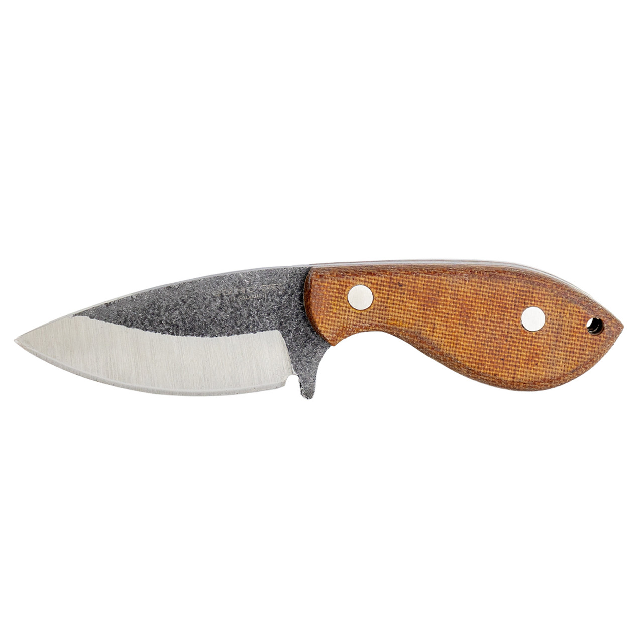 Condor Sapito Fixed Knife Natural Micarta Handle 14C28N Blade W/Kydex Paracord Sheath CTK60741 View 1