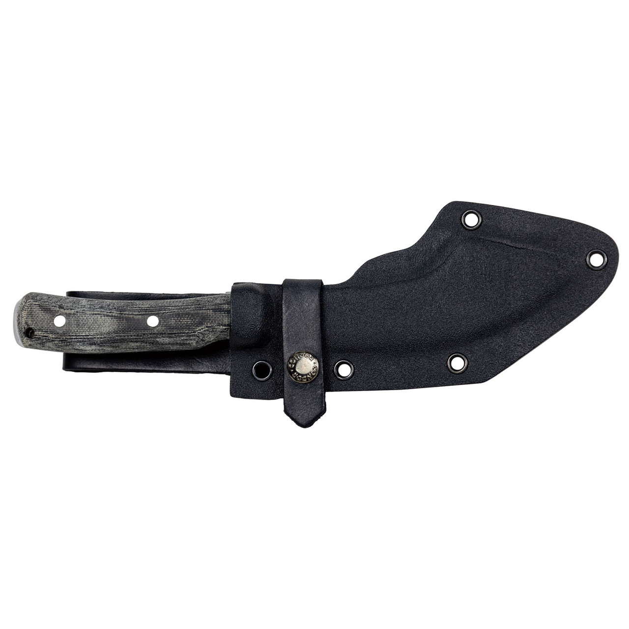 Condor K-Night Panabasito Fixed Blade Knife Blasted Satin 1075/ Gray Micarta CTK61757 View 2