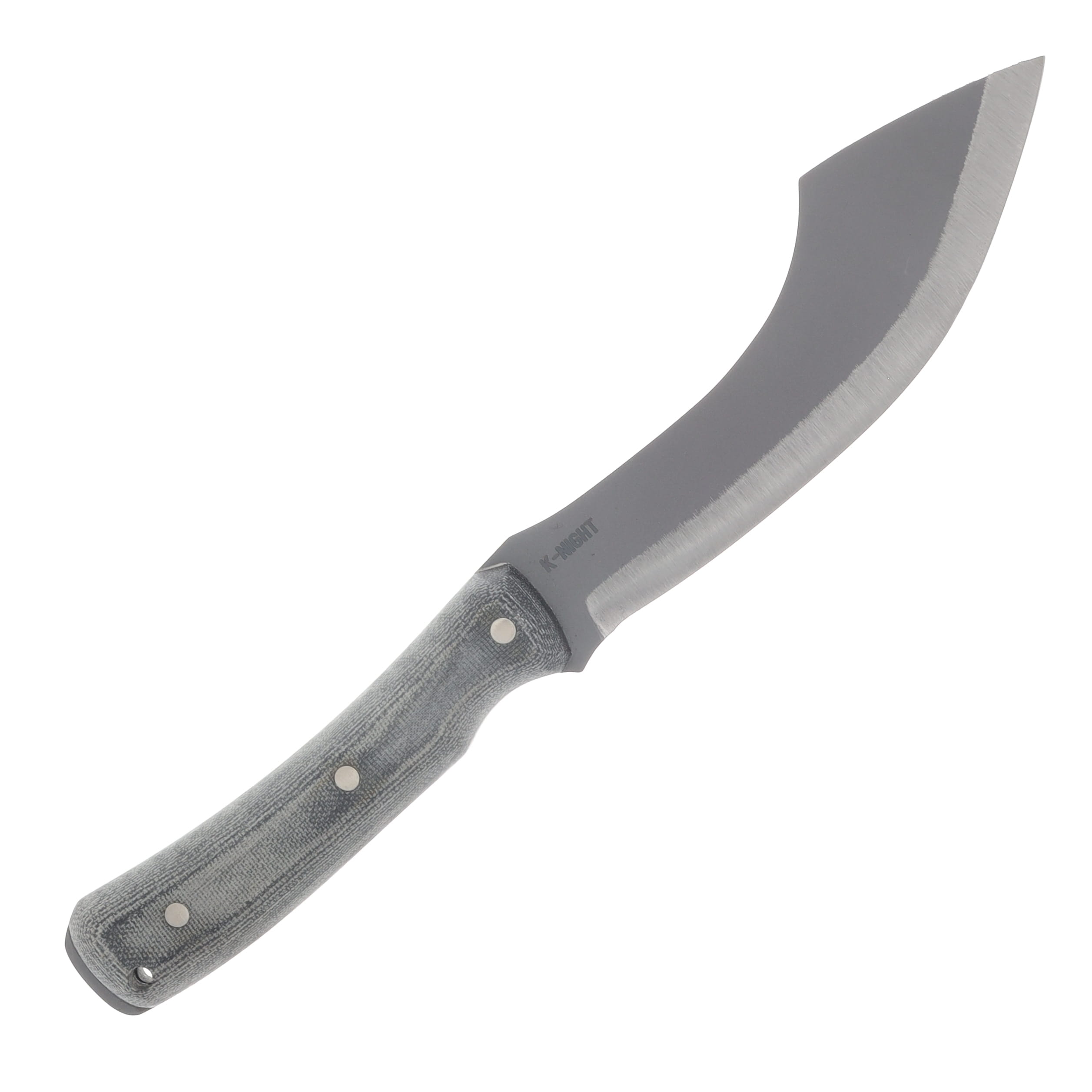 Condor K-Night Panabasito Fixed Blade Knife Blasted Satin 1075/ Gray Micarta CTK61757 View 4