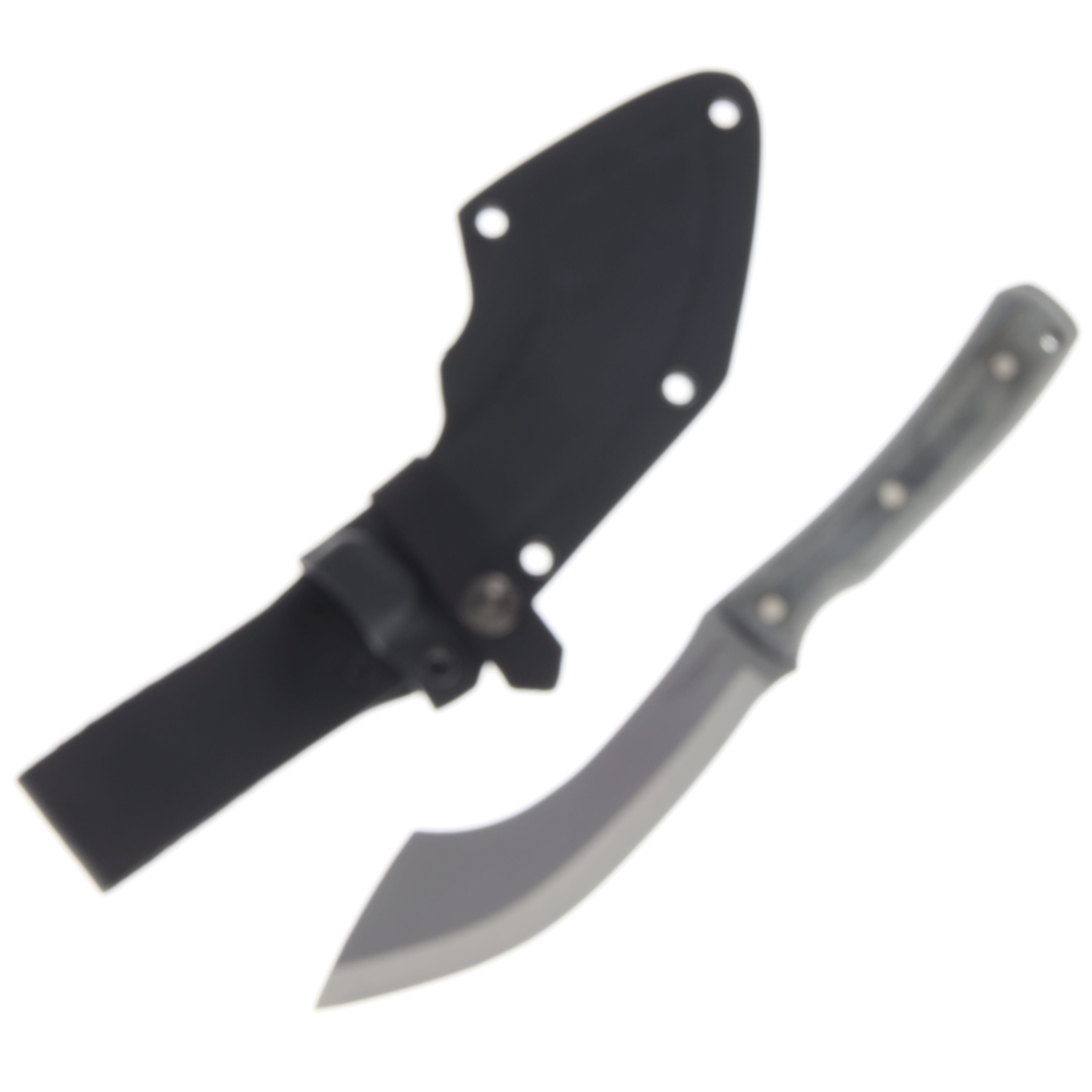 Condor K-Night Panabasito Fixed Blade Knife Blasted Satin 1075/ Gray Micarta CTK61757 View 1
