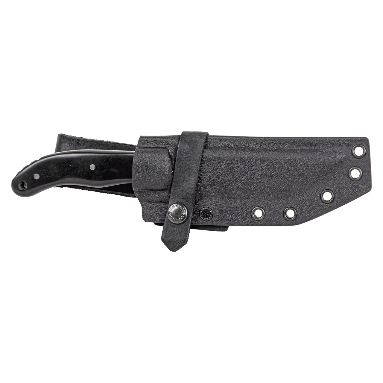 Condor Skadi Fixed Knife Black Paper Micarta Handle 1075 HC Steel Blade W/ Sheath CTK61760 View 2