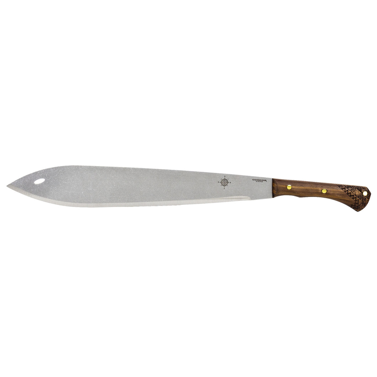 Condor Indigenous Machete Stonewash Carbon Steel/Walnut CTK62781 View 1