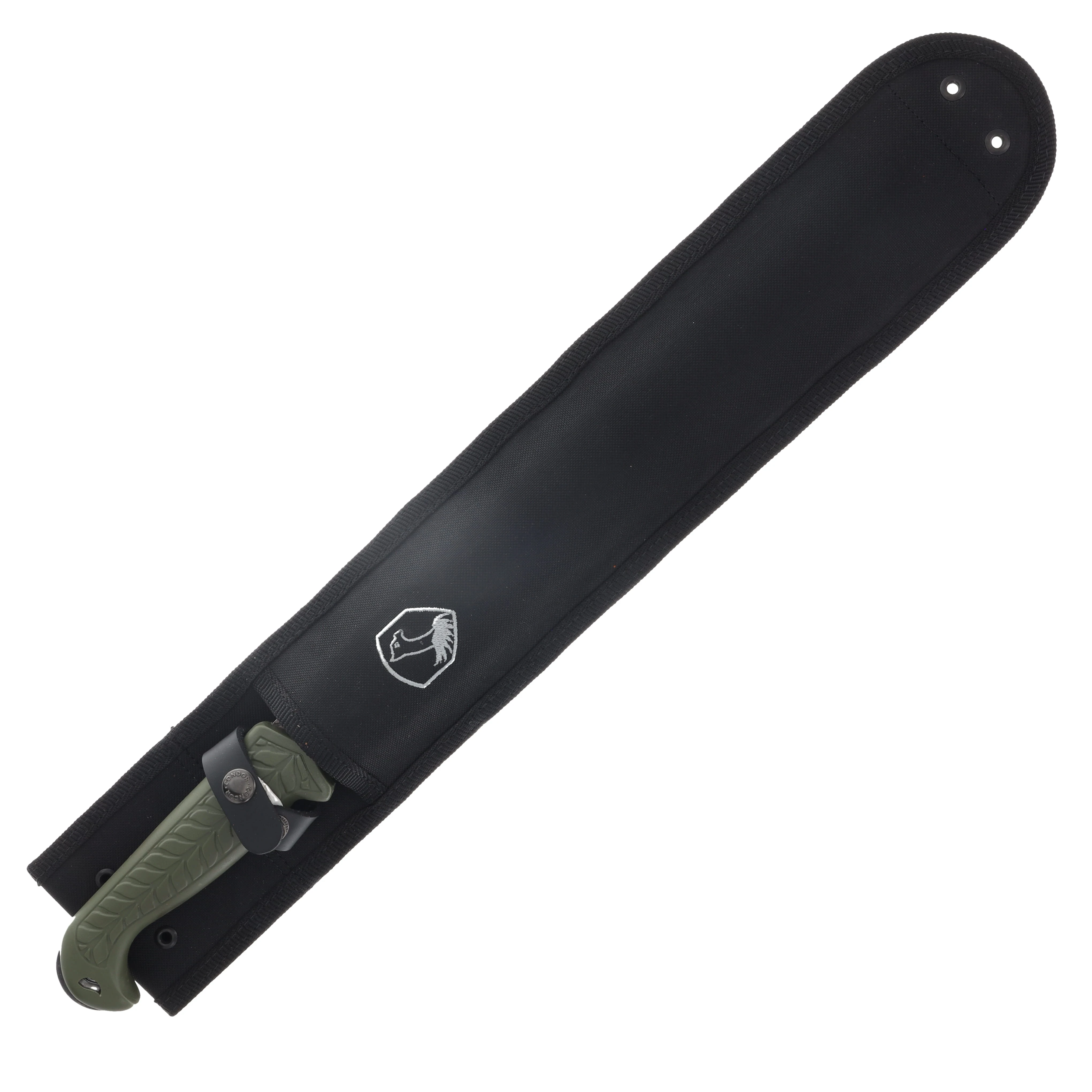 Condor Roarlock Machete Green PP Handle Etched Damascus 1075 High Carbon Steel Blade CTK62782 View 6