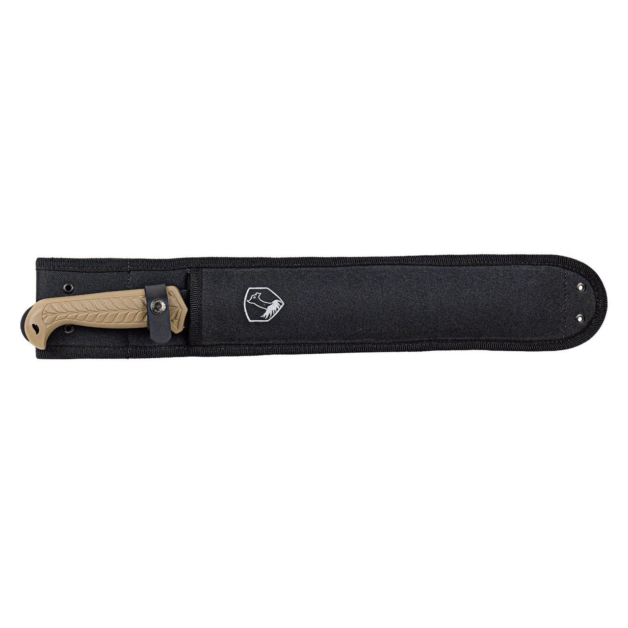 Condor Terra Bowie Machete Desert PP Handle Black 1075 HC Steel Blade W/Sheath CTK62783 View 2
