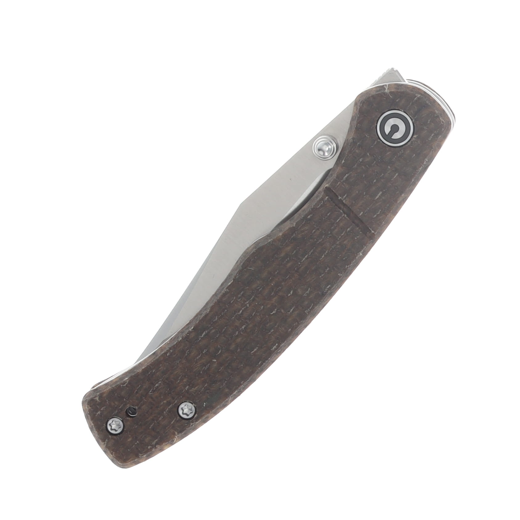 CIVIVI SMKW Exclusive Clingman Folder Glow In The Dark Brown Burlap Micarta C23065-5 View 5